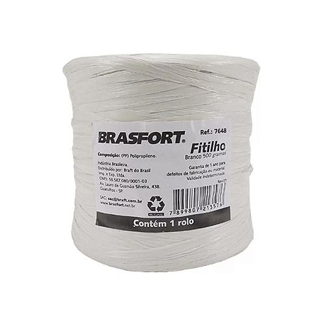 Fitilho para Amarração Brasfort Branco 500g Referência 7648