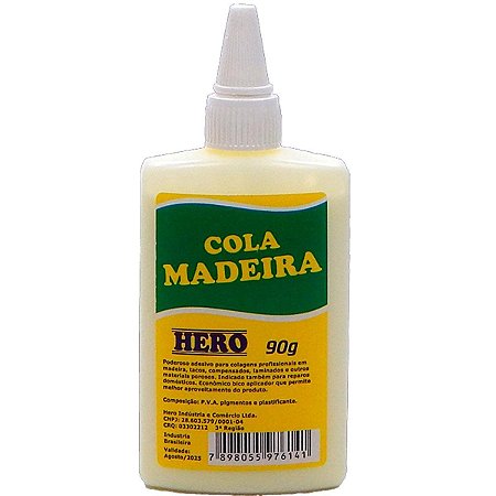 Cola Hero para Madeira 90g com 6 Unidades
