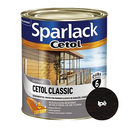 Verniz Sparlack Cetol Classic Brilhante Ipê 900ml