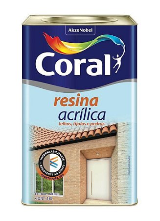 Resina Acrílica Coral Solvente Incolor 18 Litros