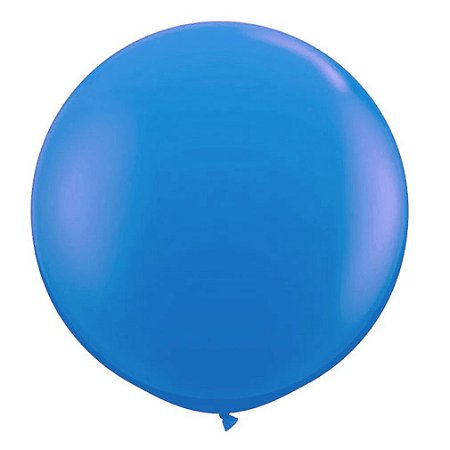 Big Balão Art-Latex Bexigão Azul N°250 Liso