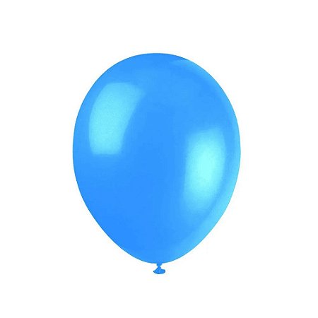 Big Balão Art-Latex Bexigão Azul Claro N°250 Liso