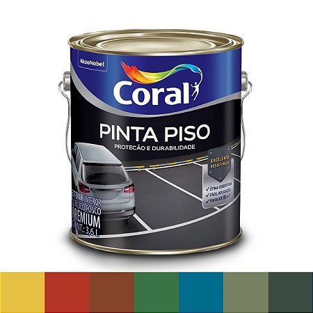 Tinta Pinta Piso Coral Premium Galão 3,6 Litros