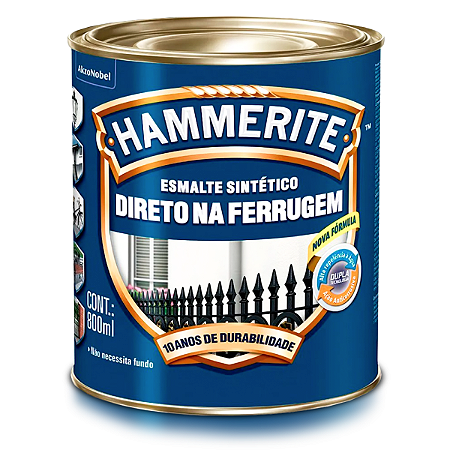 Esmalte Sintético Hammerite Direto na Ferrugem 800ml - Coral