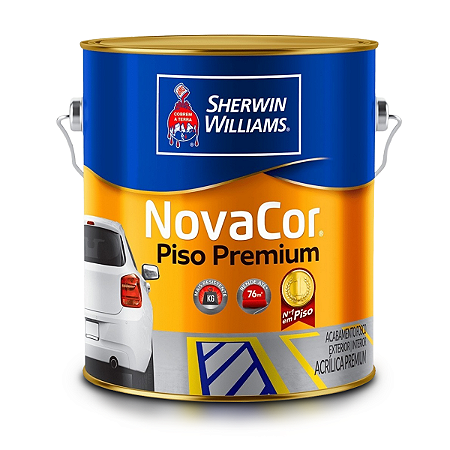 Tinta Sherwin Williams Novacor Pinta Piso Premium Galão 3,6 Litros