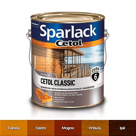 Verniz Cetol Classic Sparlack Acetinado Galão 3,6 Litros