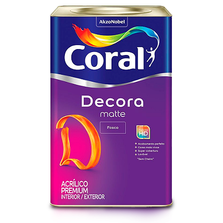 Tinta Coral Decora Matte 18L: Sofisticação e Qualidade!