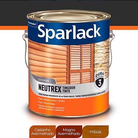 Verniz Sparlack Neutrex Exterior Brilhante 3,6 Litros