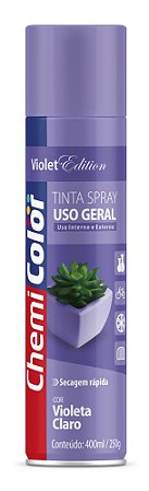 Tinta Spray Chemicolor Uso Geral Violeta Claro 400ml 201 6 Unidades