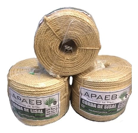 Corda de Sisal em Rolo Apaeb 12mm Com 220m