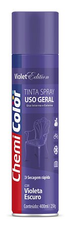 Tinta Spray Violeta Escuro Chemicolor Uso Geral 400ml 202 6 Unidades