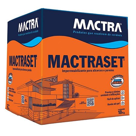 Impermeabilizante Mactra Mactraset Profissional 18Kg