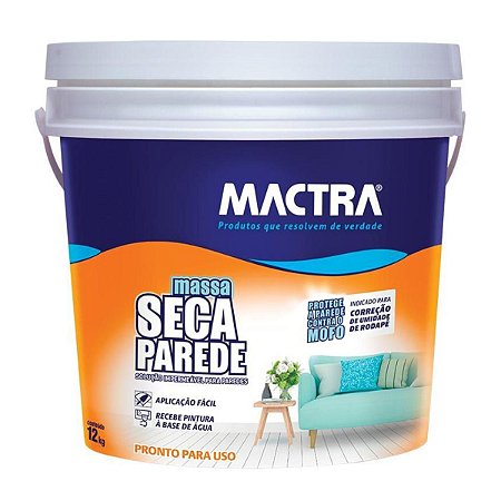 Impermeabilizante Mactra Massa Seca Parede 12Kg Salmão