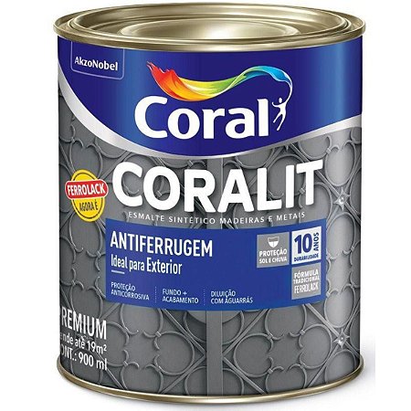 Esmalte Coral Coralit Antiferrugem Premium 1/4