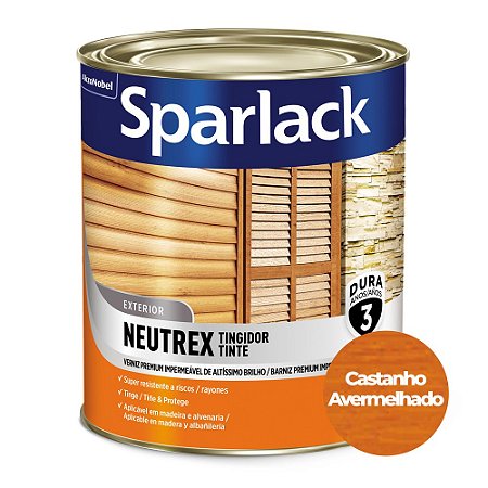 Verniz Sparlack Neutrex Brilhante Castanho 900ml
