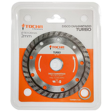 Disco Diamantado Tocha Turbo 110x2,0x20mm