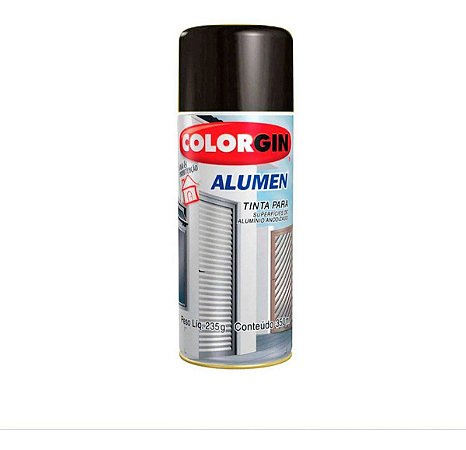 Tinta Spray Colorgin 773 Alumen Preto Fosco