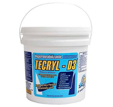 Manta Acrílica Impermeabilizante Tecryl D3 12Kg Branco