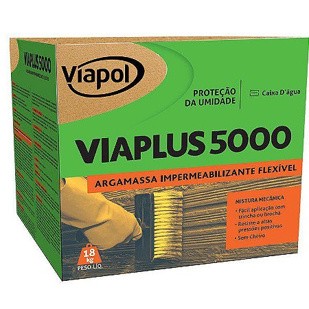 Impermeabilizante Viapol Viaplus 5000 Caixa com 18Kg