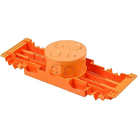 Caixa de Luz Tigre Lajota Octogonal Laranja