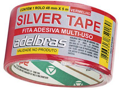 Fita Adesiva Silver Tape Adelbras 48mm x 05m