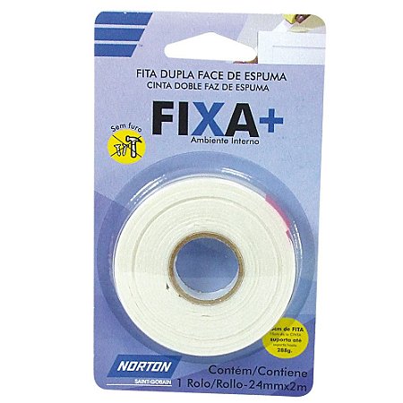 Fita Dupla Face Norton Espuma 24mm x 02m