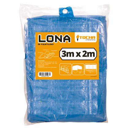 Lona de Polietileno Tocha 03 x 02m Azul