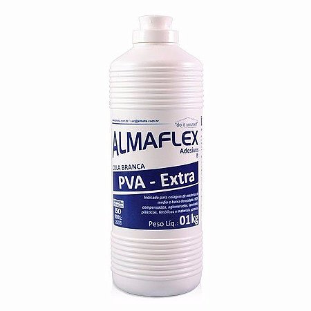 Cola Adesiva Branca PVA Almaflex 813 1kg
