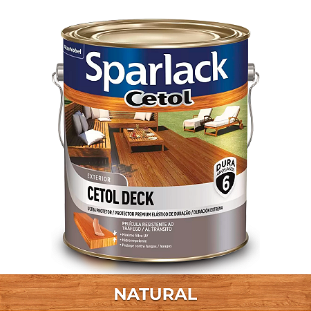 Verniz Cetol Sparlack Super Premium Deck Natural Galão 3,6 Litros