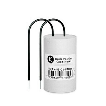 Capacitor para Ventilador Onda Positiva 10UF/250V 2 Fios Kit com 10 Unidades