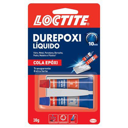 Cola Epóxi Loctite Durepoxi Líquido 16g Caixa com 12 Unidades