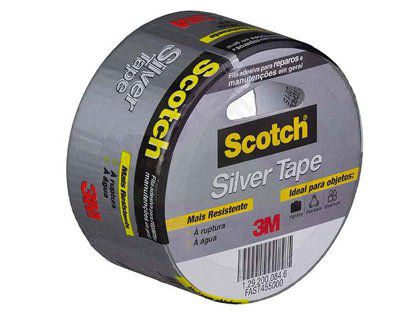 Fita Silver Tape 3M Multiuso Cinza 45 x 5m