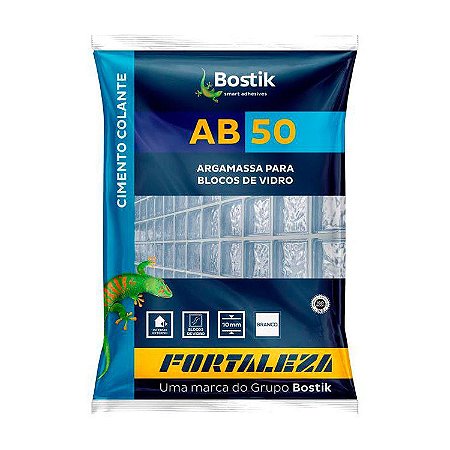 Argamassa Fortaleza AB50 para Blocos de Vidro 20 Pacotes com 01Kg