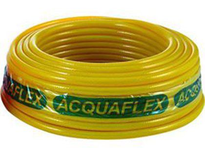 Mangueira Acquaflex Flexplus Siliconada Amarela 1/2" x 2,0mm com 50 Metros