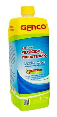 Algicida Genco de Manutenção Previne Algas 1 Litro