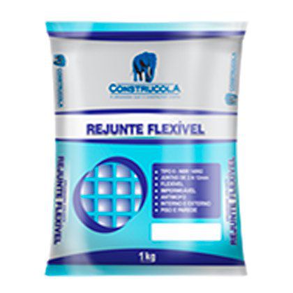 Rejunte Flexível Construcola Branco 10 Sacos 01 Kg Cada