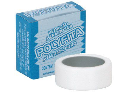 Fita Veda Rosca Polyfita 18mm x 10m Caixa com 120 Unidades