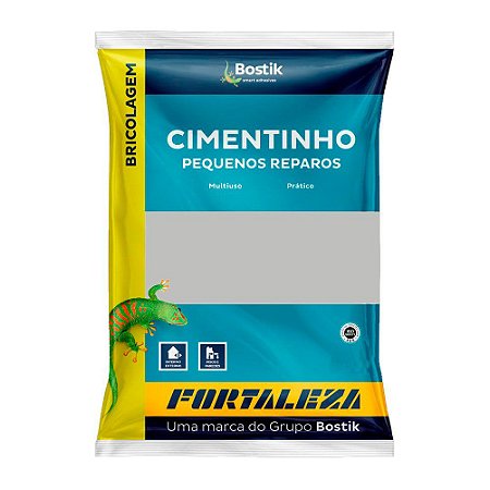 Cimento Fortaleza Bostik Comum Cinza Pacote com 20 Sacos 01 kg Cada
