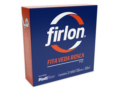 Fita Veda Rosca Firlon 18mm x 10m Caixa com 60 Unidades