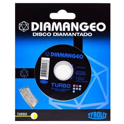 Disco Tyrolit Diamantado Diamangeo Turbo 110 x 20 mm