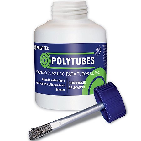 Cola para PVC Polytubes 175 Gramas com Pincel Aplicador