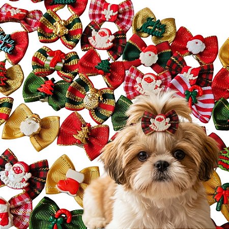 Laço Pet Natal M Sortidos (10, 30 ou 50 un)