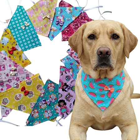 Bandanas Pet Sortidas G e GG | Pacotes com 10, 30 e 50 un