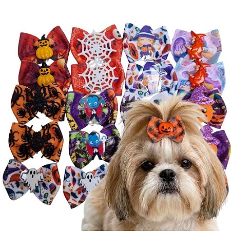Laço Pet Halloween Sortidos (10, 30, 50 ou 100 un)