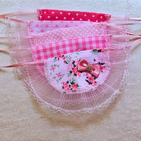 10 Bandanas Pet Fêmea Renda Sortidas