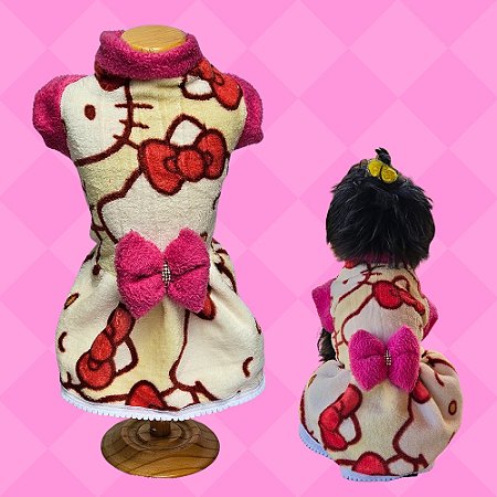 Vestido Pet Inverno Hello Kitty