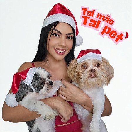 Gorro Papai Noel Tal Mãe/ Pai Tal Pet