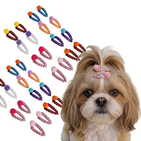 30 Adesivos EVA Pet Tic Tac Pompom Com Cores Sortidas