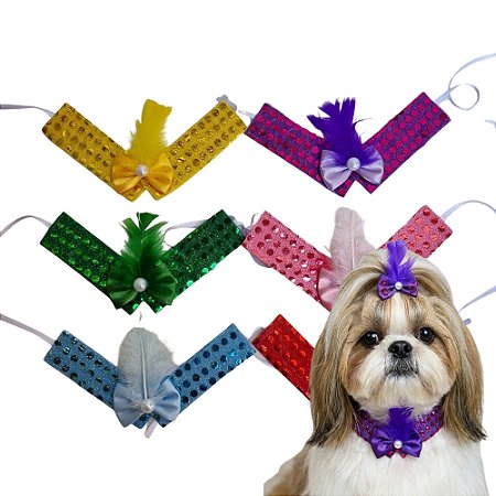 10 Gargantilhas Pet Carnaval Sortidas
