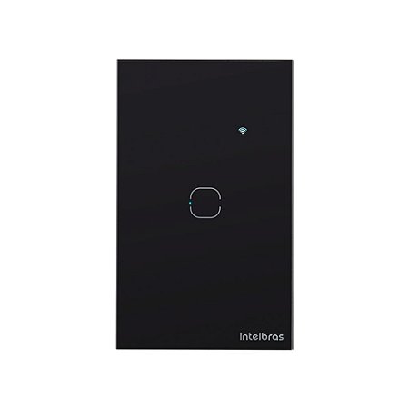 Interruptor Smart Wi-Fi Touch 1 tecla Intelbras EWS 1001 (Preto ou branco)